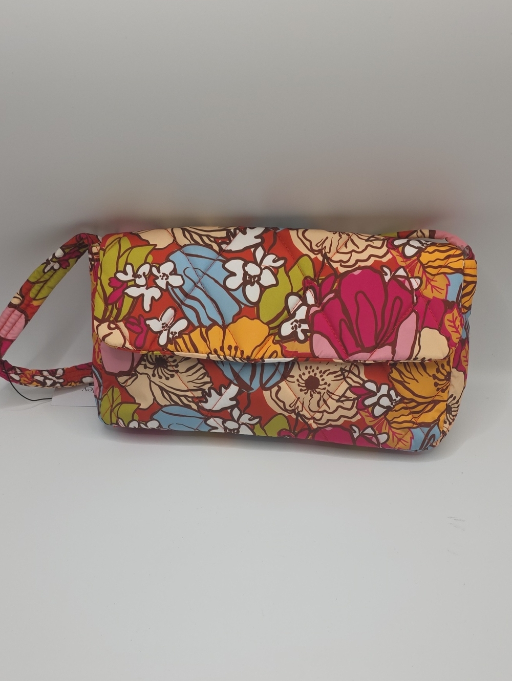 Vera Bradley Midday Garden Shoulder Bag in Pink, Orange, Blue & Green
